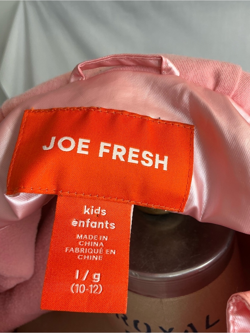 2088 - Joe Fresh Shiny Pink Hooded Raincoat - Picture 5 of 5